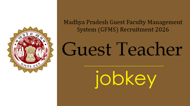 MP Guest Teacher Online Form 2026-jobkey